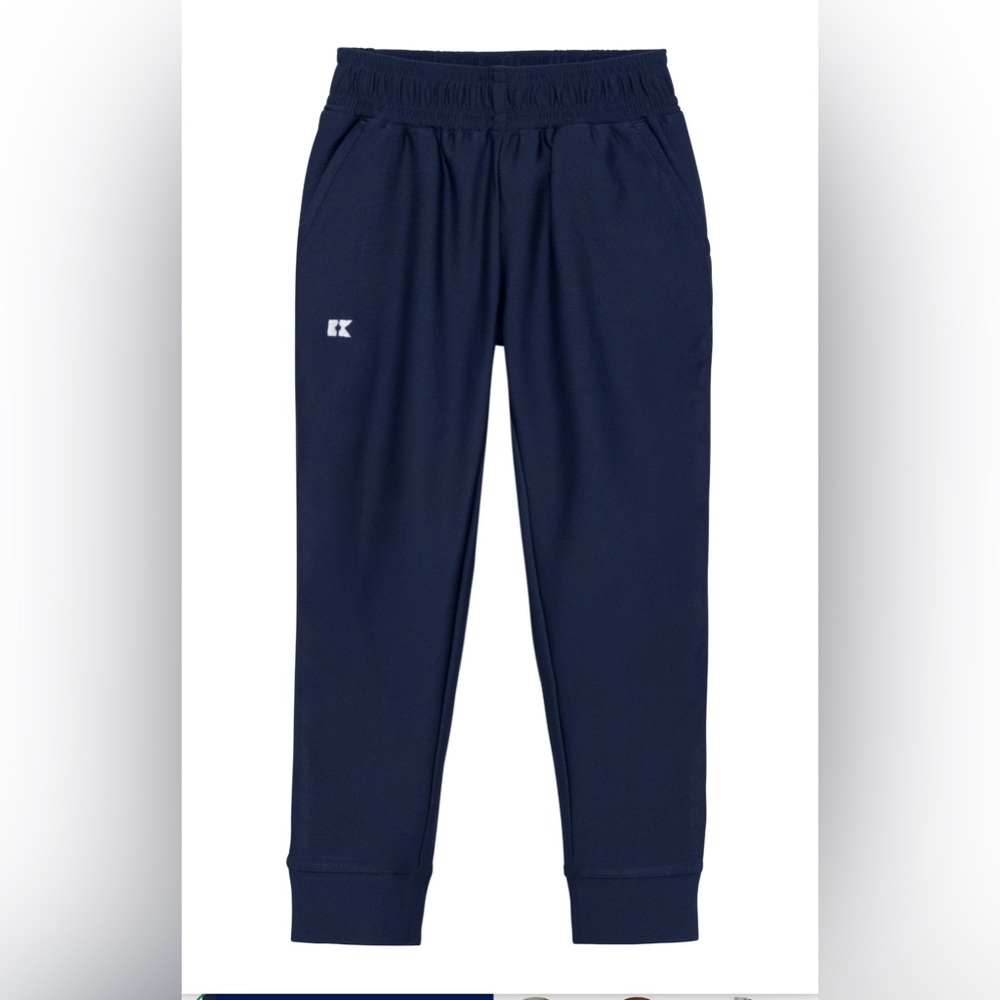 Boys Courtside Kids Navy warm up joggers size 11/12